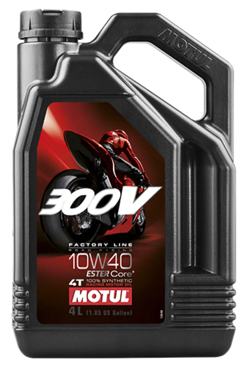 Motul 4L Synthetic-ester 300V Factory Line Road Racing 10W40 - Case of 4 - Truck & Automotive