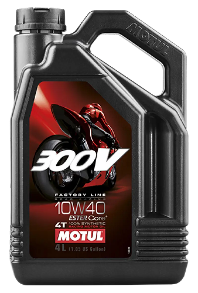 Motul 4L Synthetic-ester 300V Factory Line Road Racing 10W40 - Case of 4 - Truck & Automotive