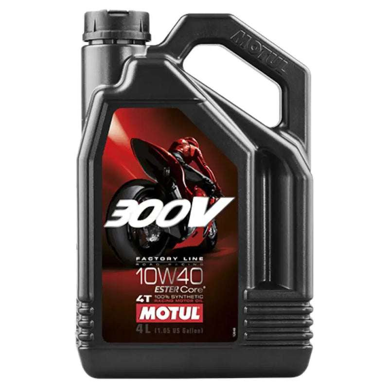 Motul 4L Synthetic-ester 300V Factory Line Road Racing 10W40 - Case of 4 - Truck & Automotive