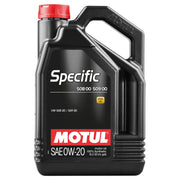 MOTUL 107384 Motul 5L Specific 508 0W20 Oil - Acea A1/B1 / VW 508.00/509.00 / Porsche C20 - Case of 4