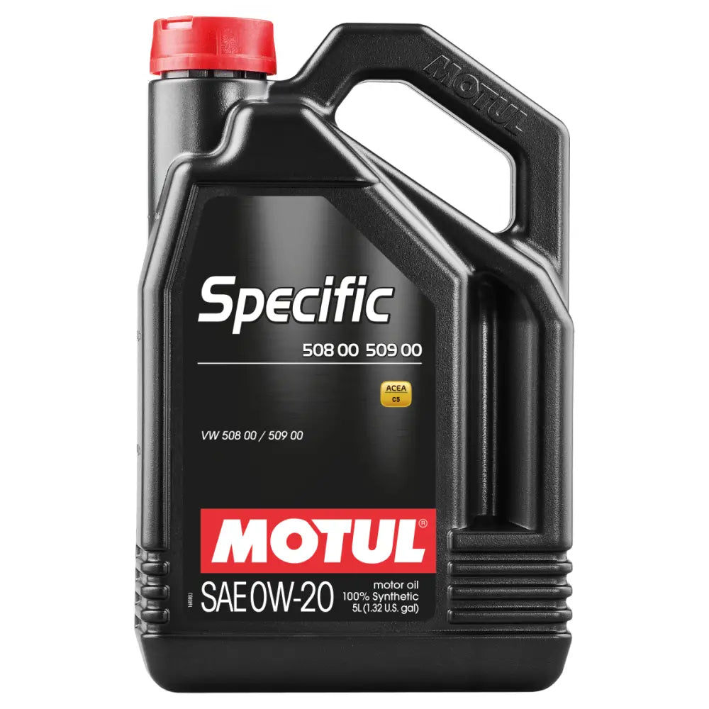MOTUL 107384 Motul 5L Specific 508 0W20 Oil - Acea A1/B1 / VW 508.00/509.00 / Porsche C20 - Case of 4