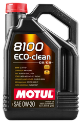 Motul 5L Synthetic Engine Oil 8100 0W20 Eco-Clean - Truck & Automotive