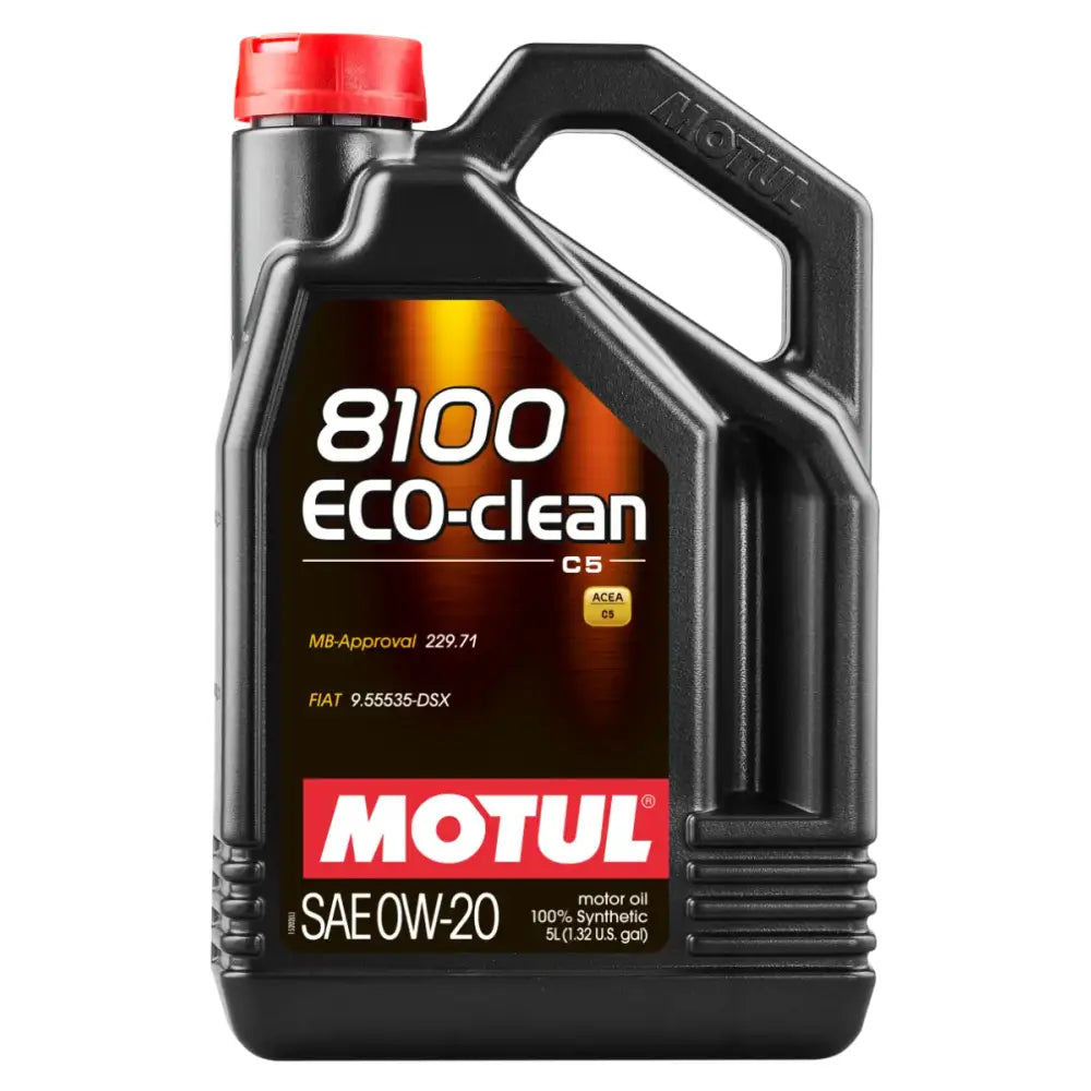 Motul 5L Synthetic Engine Oil 8100 0W20 Eco-Clean - Truck & Automotive