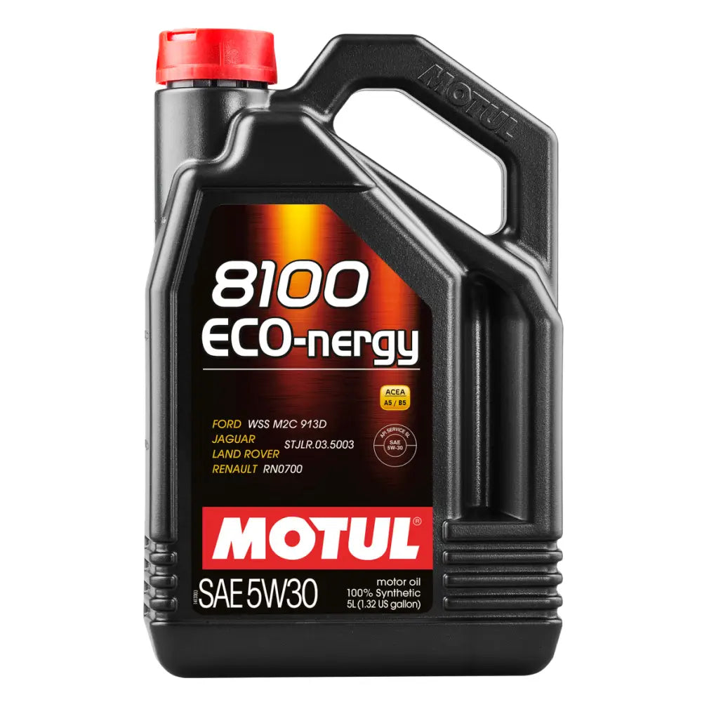 MOTUL 102898 Motul 5L Synthetic Engine Oil 8100 5W30 ECO-NERGY - Ford 913C - Case of 4