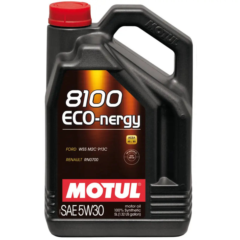 MOTUL 102898 Motul 5L Synthetic Engine Oil 8100 5W30 ECO-NERGY - Ford 913C - Case of 4