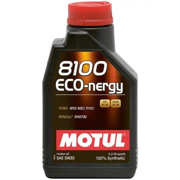 MOTUL 102898 Motul 5L Synthetic Engine Oil 8100 5W30 ECO-NERGY - Ford 913C - Case of 4