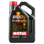 MOTUL 109762 Motul 5L Synthetic Engine Oil 8100 X-CLEAN Gen 2 5W40 - Case of 4