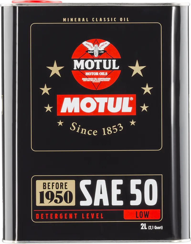 Motul Classic SAE 50 Oil - 2L - Case of 6 - Truck & Automotive