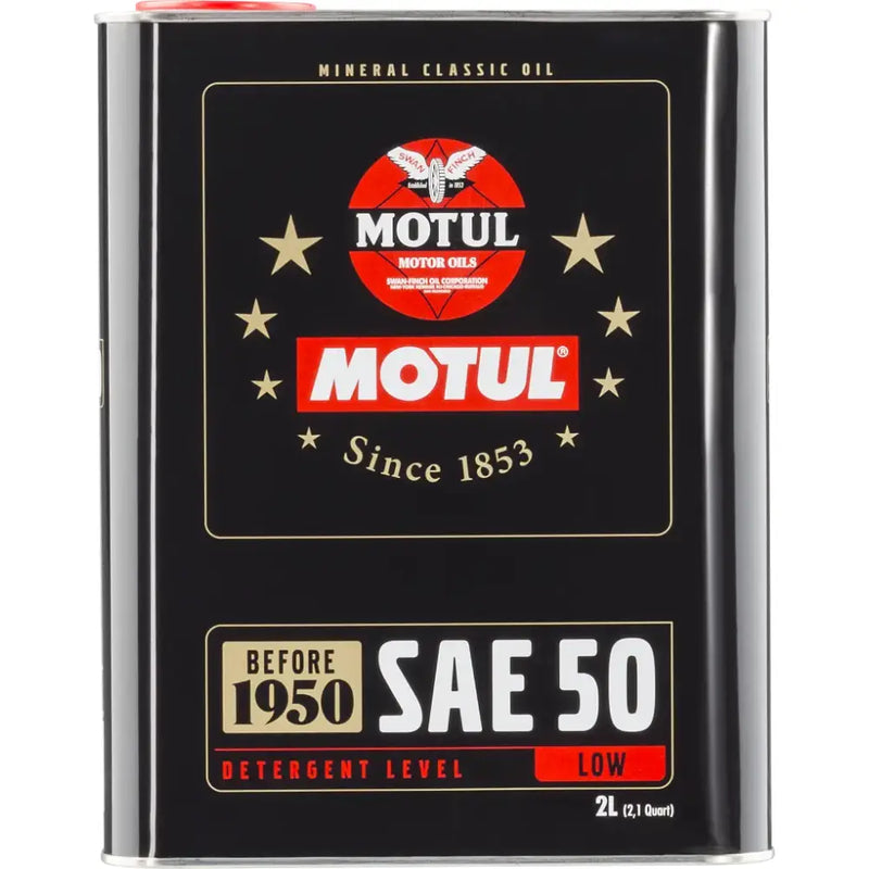 Motul Classic SAE 50 Oil - 2L - Case of 6 - Truck & Automotive