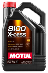 Motul Synthetic Engine Oil 8100 5W30 X-CESS 5L - Case of 4 - Truck & Automotive