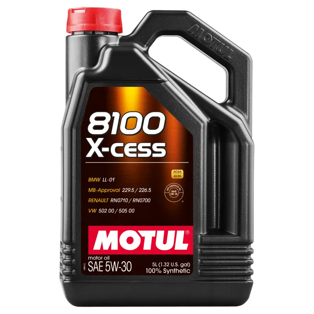 MOTUL 108946 Motul Synthetic Engine Oil 8100 5W30 X-CESS 5L - Case of 4