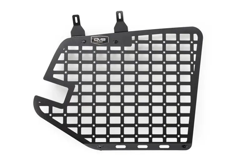 Black metal grid panel with mounting brackets for MPGX-01 DV8 Rear Window Molle Panels
