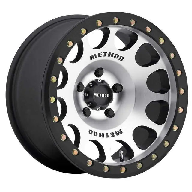 Method Wheels MR10579060338B Method MR105 Beadlock 17x9 -38mm Offset 6x5.5 108mm CB Machined w/Matte Black Ring Wheel