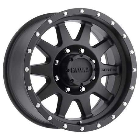 Method Wheels MR30189088518 Method MR301 The Standard 18x9 +18mm Offset 8x180 130.81mm CB Matte Black Wheel