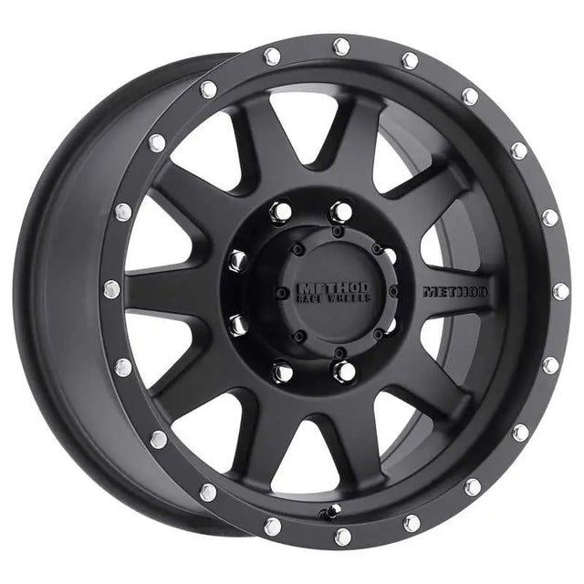 Method Wheels MR30189088518 Method MR301 The Standard 18x9 +18mm Offset 8x180 130.81mm CB Matte Black Wheel