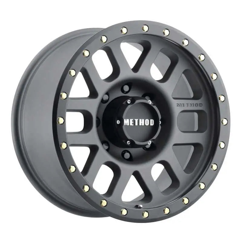 Method Wheels MR30989088818 Method MR309 Grid 18x9 +18mm Offset 8x180 130.81mm CB Titanium/Black Street Loc Wheel