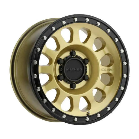 Method Wheels MR31578560100 Method MR315 17x8.5 0mm Offset 6x5.5 106.25mm CB Gold/Black Street Loc Wheel