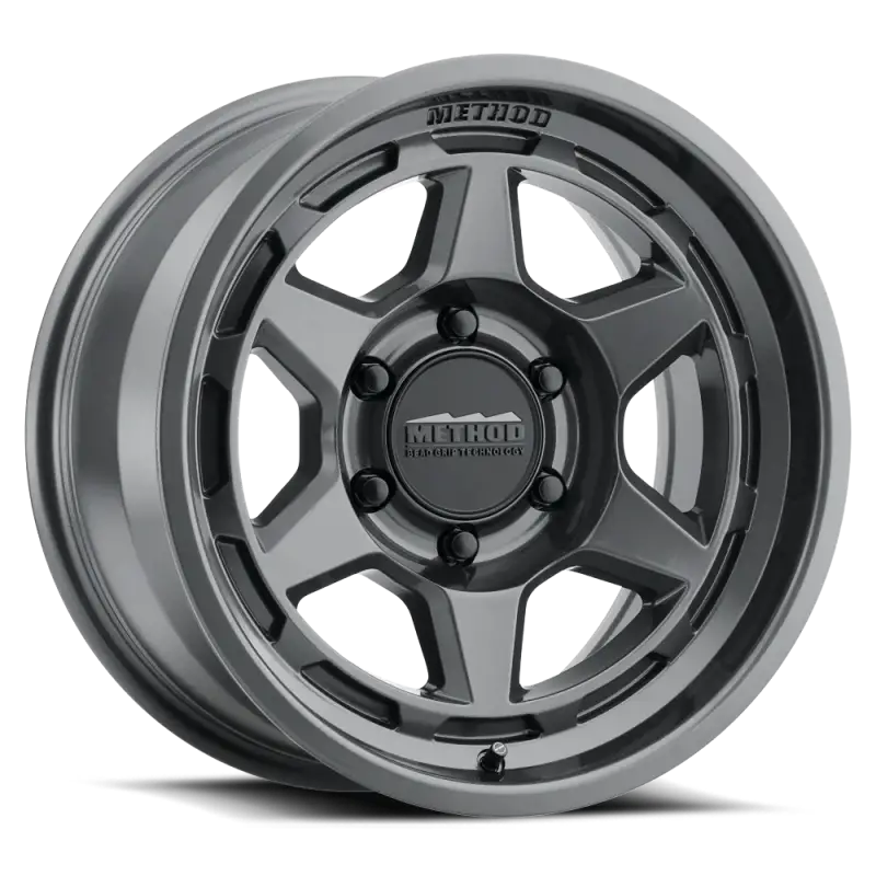 Gray Method brand wheel on MR70889016812 Method Race Gloss Titanium race bike