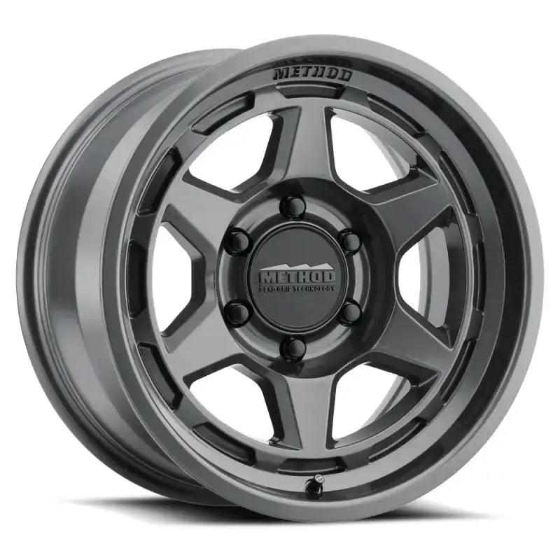 Gray Method brand wheel on MR70889016812 Method Race Gloss Titanium race bike