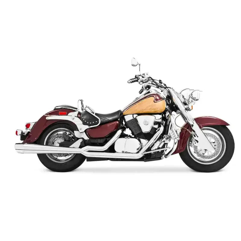 MS00013 Combat 2 Into 1 Exhaust Chrome W/Chrome Tip