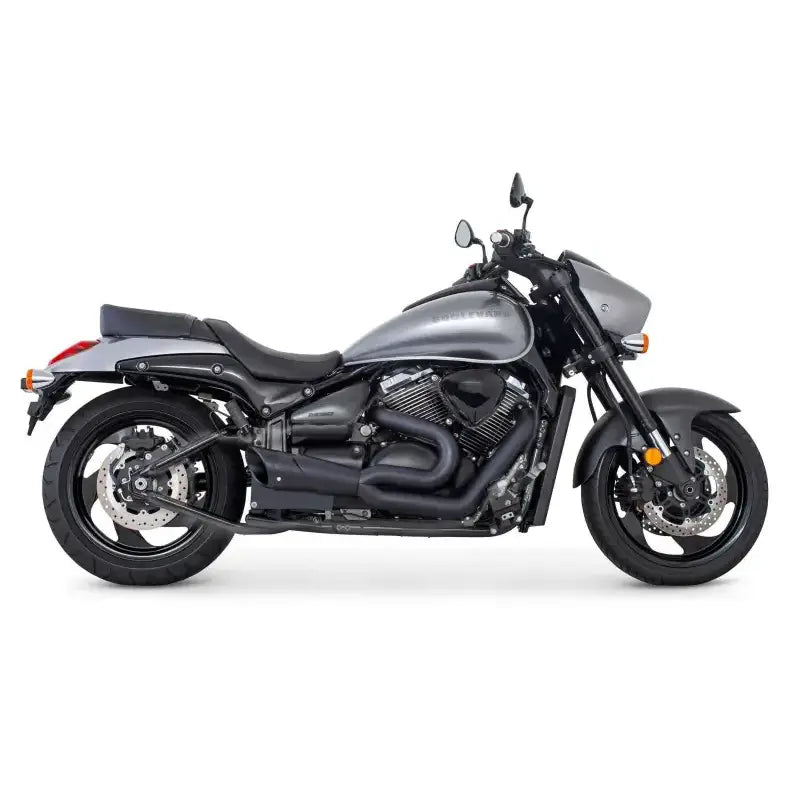 MS00045 Exhaust Combat 2 Into 1 Black Suz