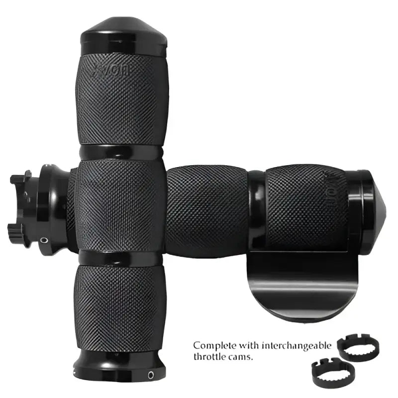 MT-AIR-90-AN-B Air Cushioned Grips W/Throttle BoSS 1" Black 