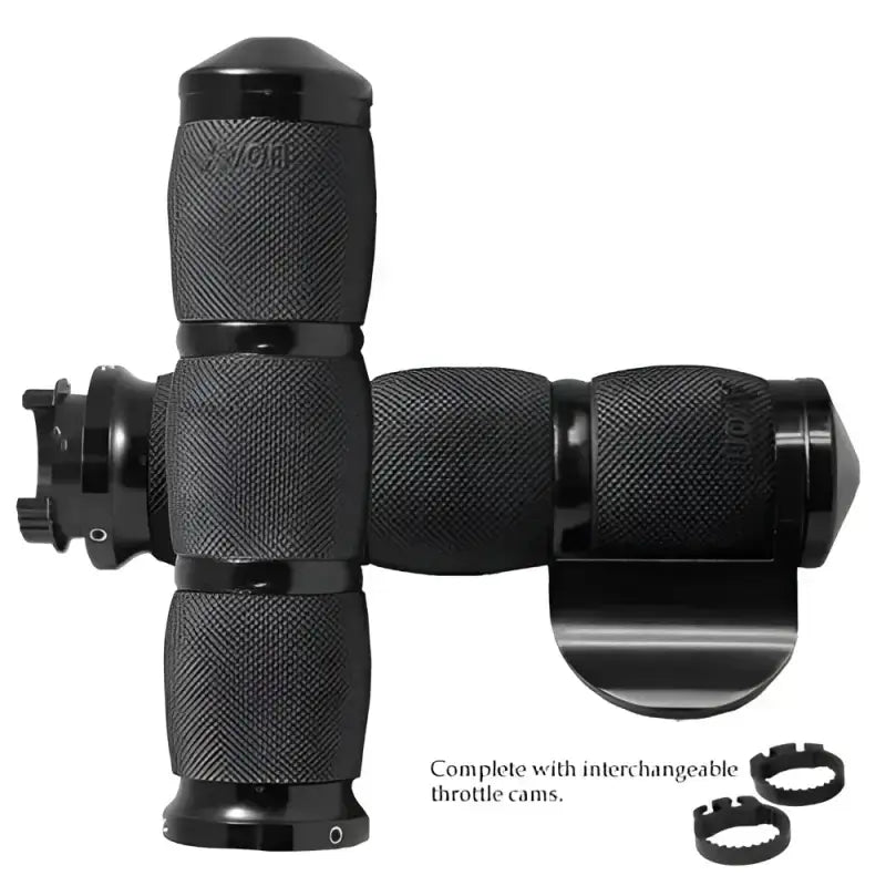 MT-AIR-90-AN-B Air Cushioned Grips W/Throttle BoSS 1" Black 