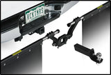 Mud Flap Cut-To-Fit 24 x Inch; 3 Inch Receiver Mount System With 2 Flaps; Flat; Rock Tamers Logo; Matte Black;
