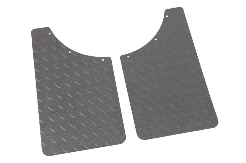 Mud Flap Multi-Fit (See Document for Guidance); 11 Inch X 19 Inch; Set of 2; Rectangle With Radius Notch; Without Logo;
