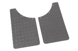 Mud Flap Multi-Fit (See Document for Guidance); 11 Inch X 19 Inch; Set of 2; Rectangle With Radius Notch; Without Logo;