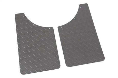 Mud Flap Multi-Fit (See Document for Guidance); 11 Inch X 19 Inch; Set of 2; Rectangle With Radius Notch; Without Logo;