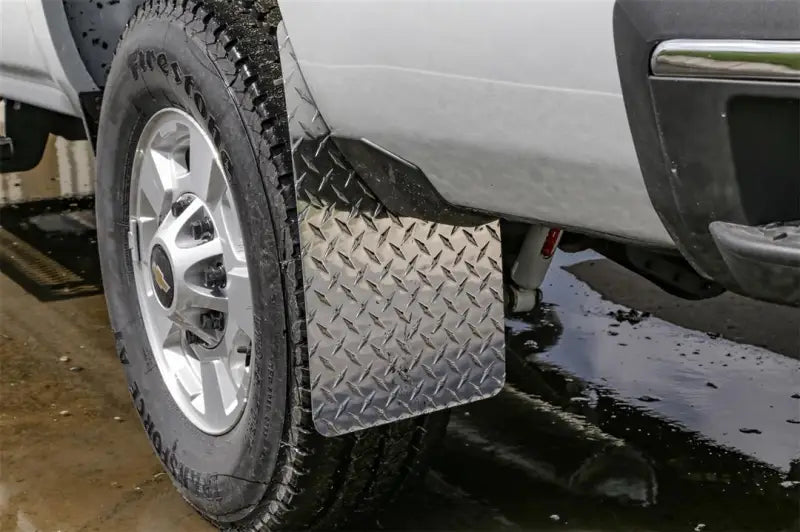 Mud Flap Multi-Fit (See Document for Guidance); 11 Inch X 19 Inch; Set of 2; Rectangle With Radius Notch; Without Logo;