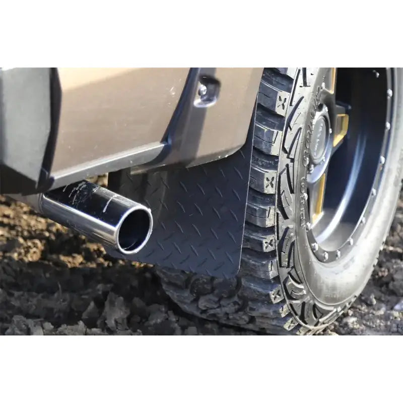 Mud Flap Multi-Fit (See Document for Guidance); 11 Inch X 19 Inch; Set of 2; Rectangle With Radius Notch; Without Logo;