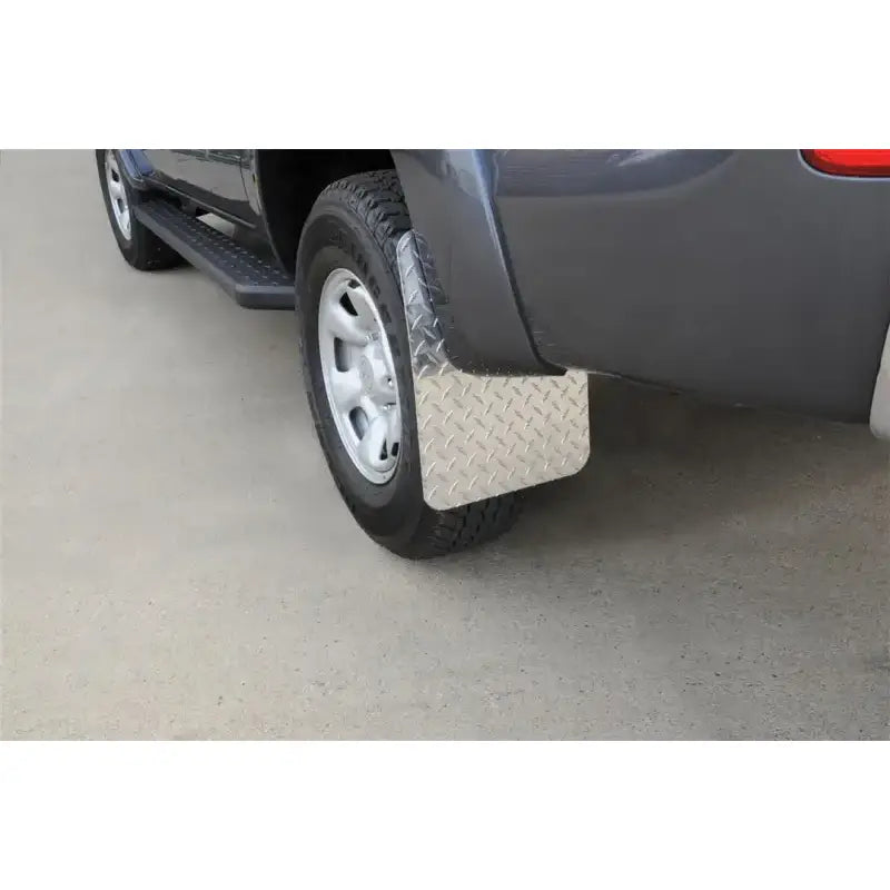 Mud Flap Multi-Fit (See Document for Guidance); 12 Inch X 16 Inch; Set of 2; Rectangle; Without Logo; Powder Coated;