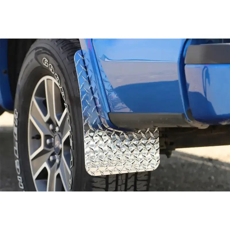 Mud Flap Multi-Fit (See Document for Guidance); 12 Inch X 16 Inch; Set of 2; Rectangle; Without Logo; Powder Coated;