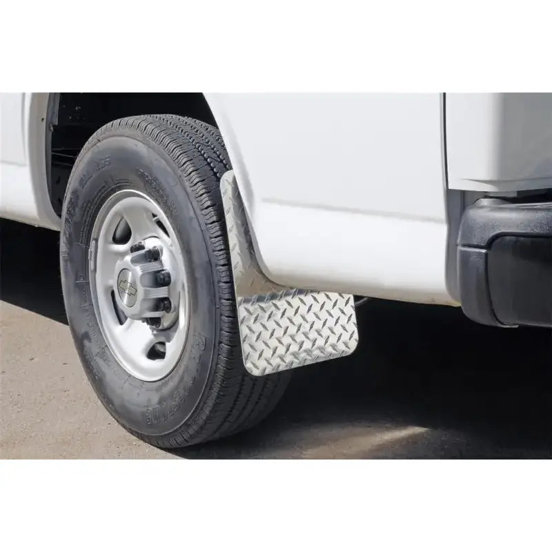 Mud Flap Multi-Fit (See Document for Guidance); 12 Inch X 16 Inch; Set of 2; Rectangle; Without Logo; Powder Coated;