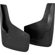 Mud Flap Multi-Fit; Set Of 2; Contoured; Without Logo; Black; OE-Approved Material; Screw On - Truck & Automotive