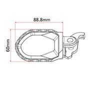 Max Foot Peg Yam Blk - ZETA