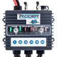 Trigger Six Shooter Multi Purpose Light Controller, controls 6 accessories, 12-24 volts, Android/iOS compatibility, on/off-dimming functions, 8-foot waterproof wiring harness, and RF remote module.