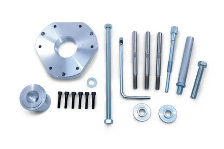 Silver metal hardware set for Multi Tool Clutch Service Kit and tool clutch service tasks