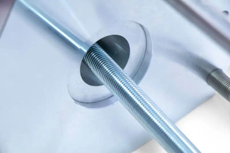 Threaded metal rod in Multi Tool Clutch Service Kit for clutch service and repair