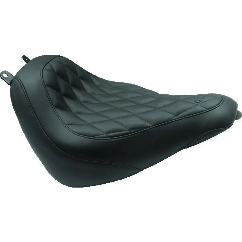 Mustang Motorcycle 76180 Mustang 00-15 Harley Softail Standard Rear Tire Wide Touring Passenger Seat w/Studs - Black