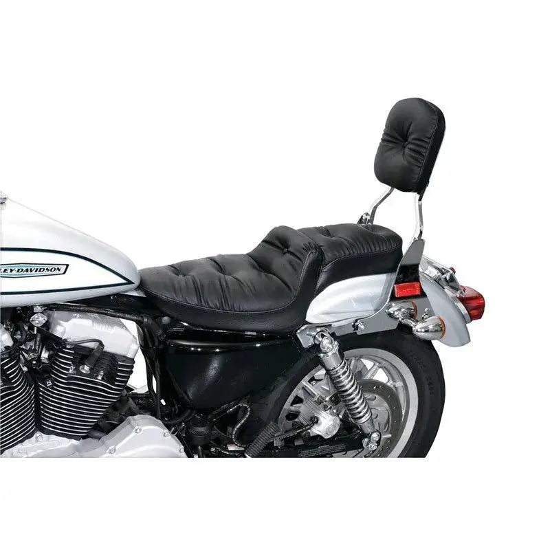 Mustang 04-21 Harley Sportster Duke 1PC Seat Regal - Black - Seats