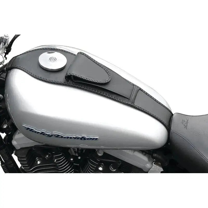 Harley Sportster tank bib with leather protector for Mustang 04-21 Harley Sportster tank