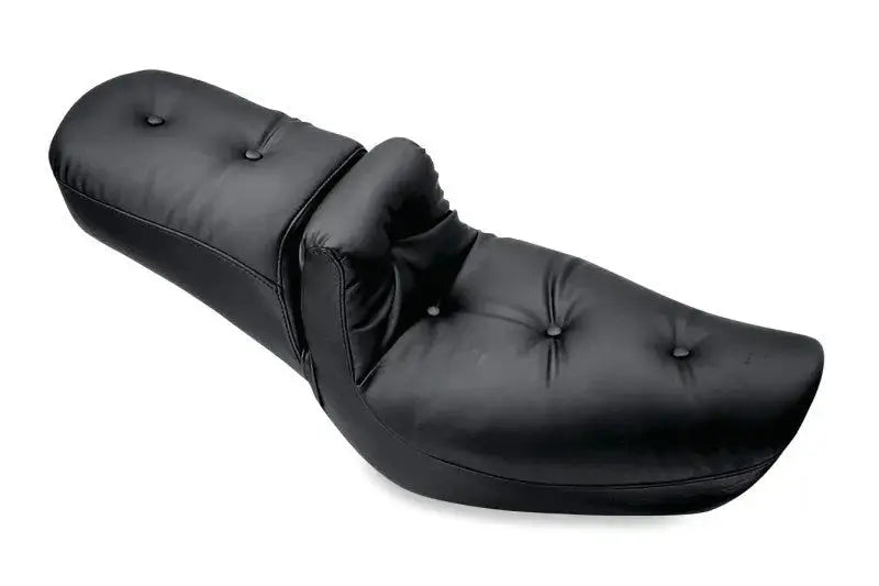 Black leather motorcycle seat for Harley Dyna Dyna Duke 1pc Seat Regal model
