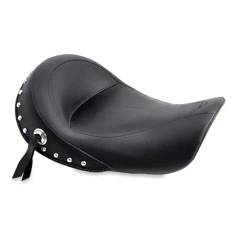 Black studded Harley Dyna solo seat for Harley Dyna standard touring bikes