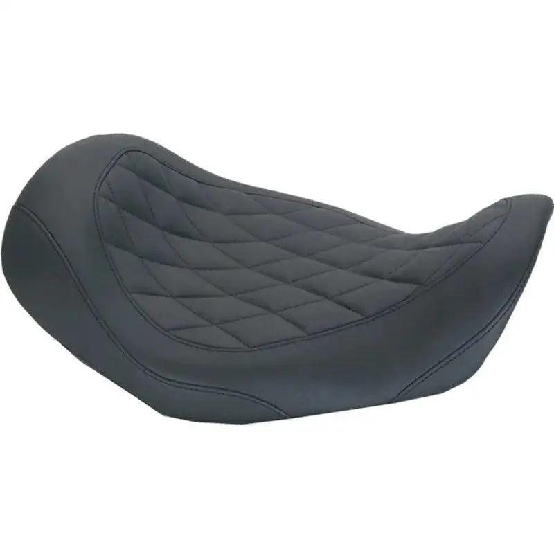 Black quilted motorcycle seat for Harley Dyna Wide Tripper Harley Dyna wide bike upgrade