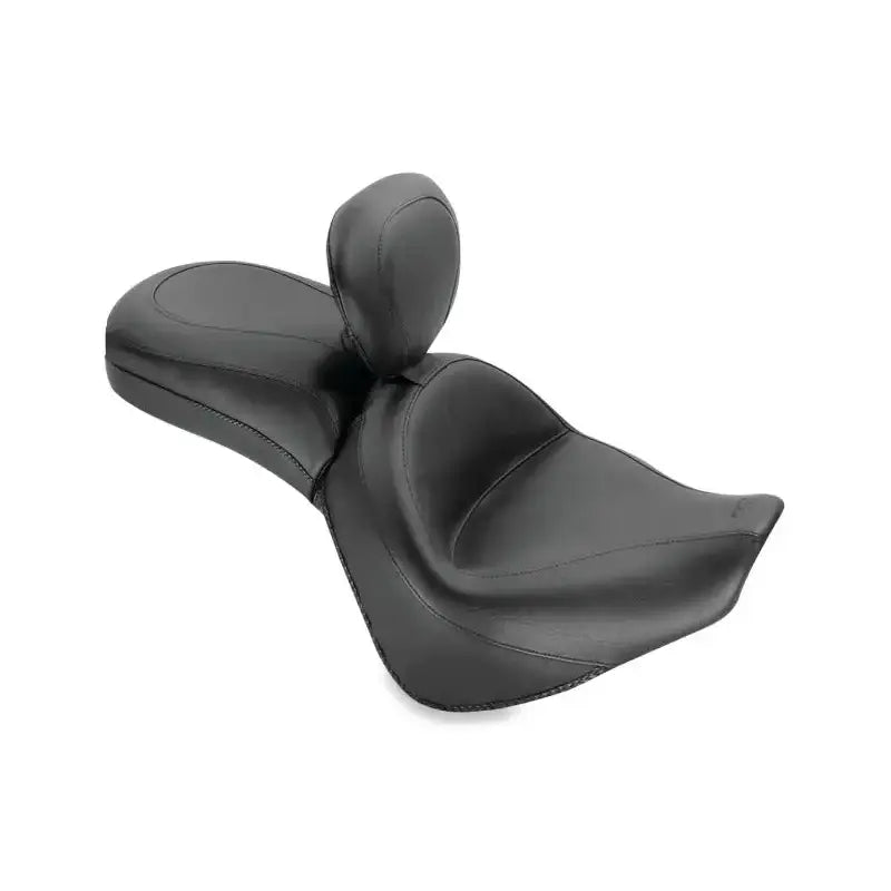 Mustang 06-21 Kawasaki Vulcan 900 Classic, Custom Touring 1PC Seat w/Driver Backrest - Black - 79417