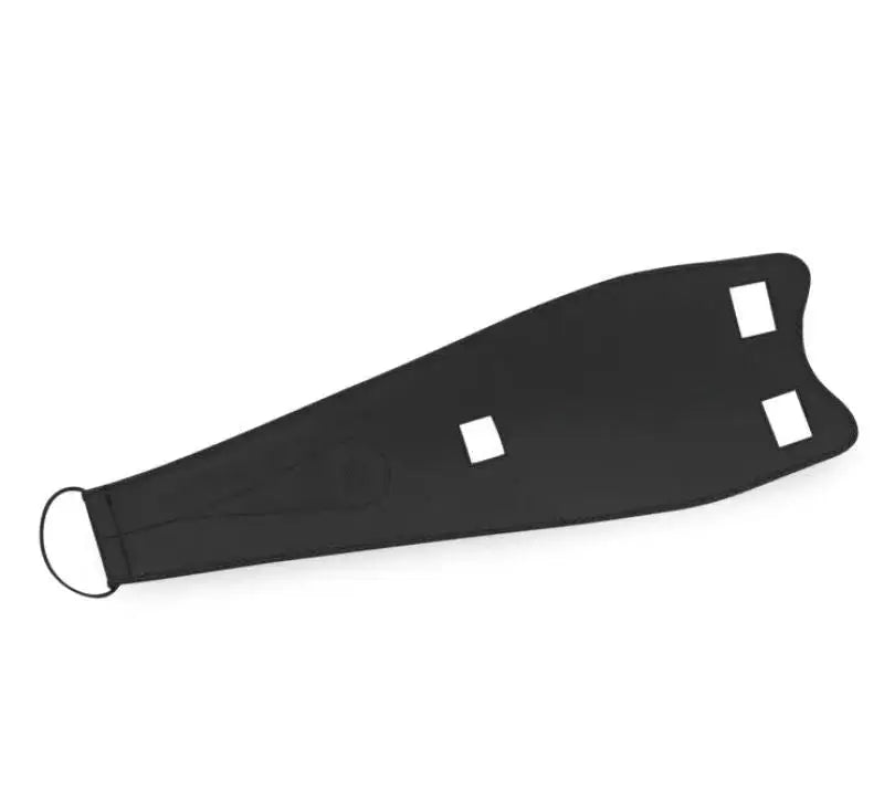 Black face mask with square cutouts for Triumph Rocket tank bib plain style