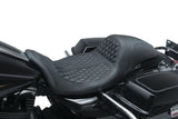 Mustang 08-21 Harley Electra Glide,Rd Glide,Rd King ,Str Glide Hightail Fastback 1PC Seat - Black - 75947